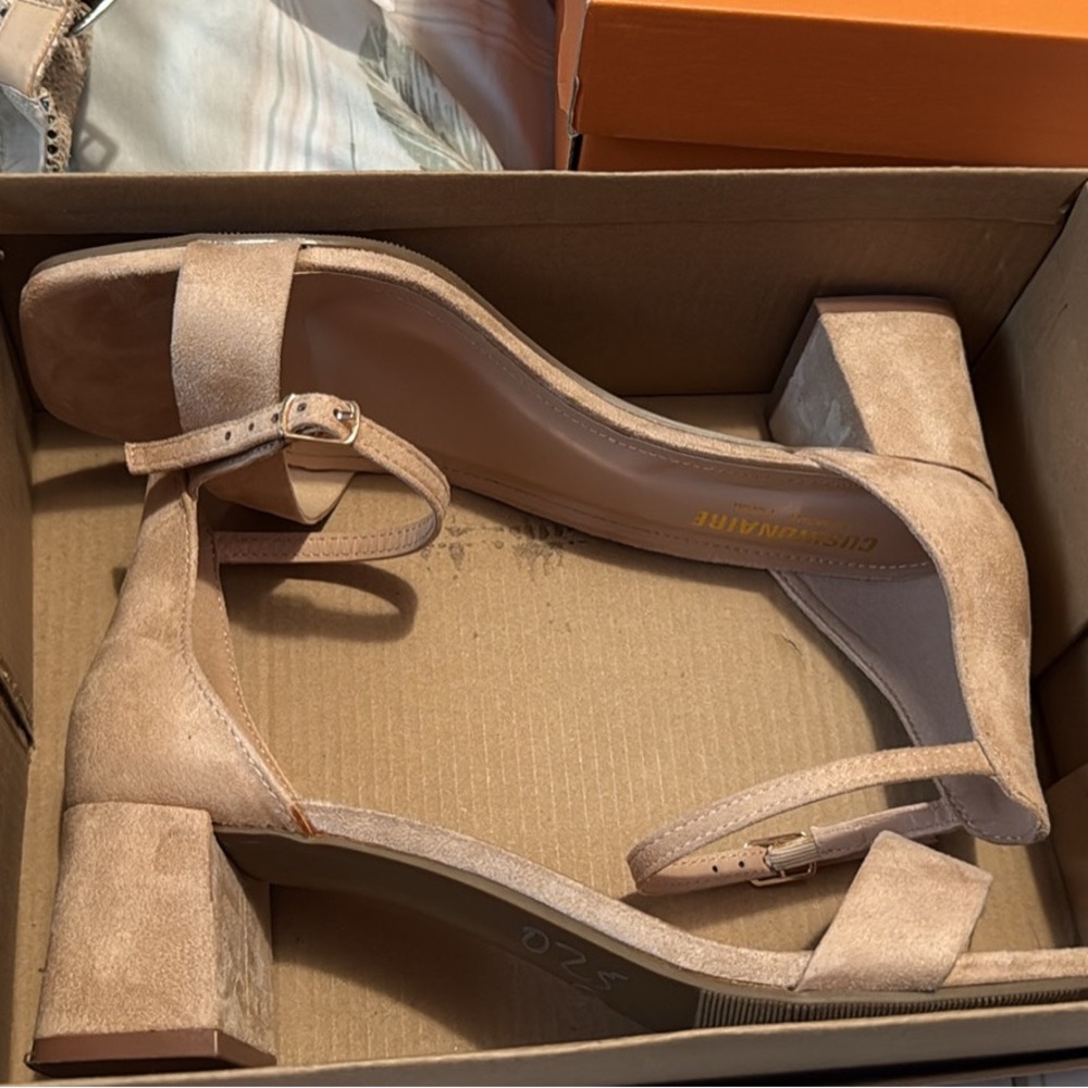 Tan shoes